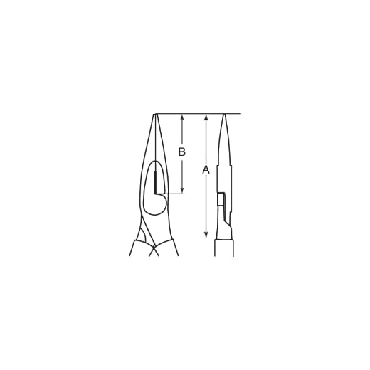 BAHCO BHNS406-200 NS Long Nose AL-BR 200MM