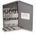 Viking Drill and Tool 43620 Type 120 General Purpose Reduced Shank Bright Finish 118 Degree Drill Set (29 Piece)
