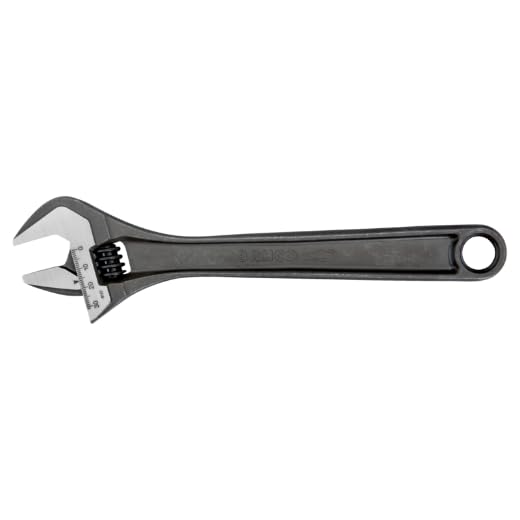 Bahco 8075 IP Black-Finished Adjustable Wrench In Industrial Pack, Grey, 18-Inch, 53 mm