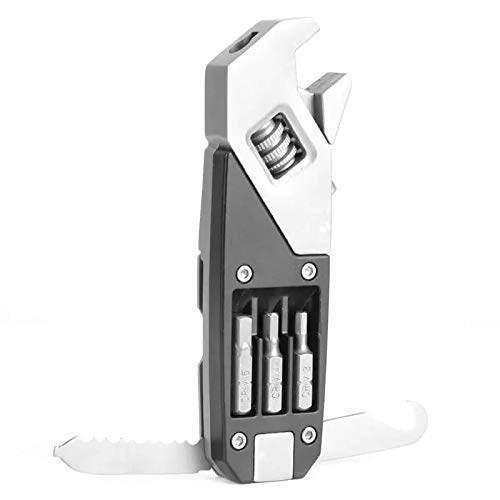 Hex Socket Wrench Folding Stainless Steel Multifunctional Adjustable Home Repair Hand Tool with Screwdriver