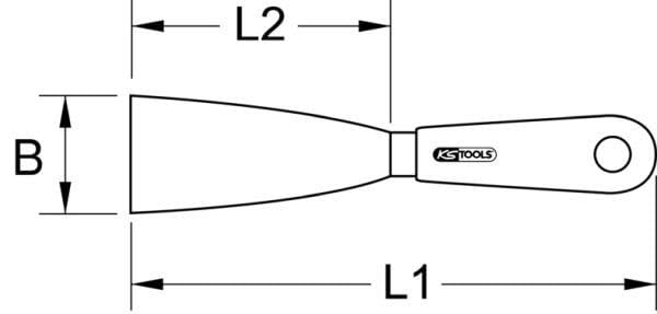 KS Tools 962.0304 BERYLLIUMplus Scraper flexible 50 mm