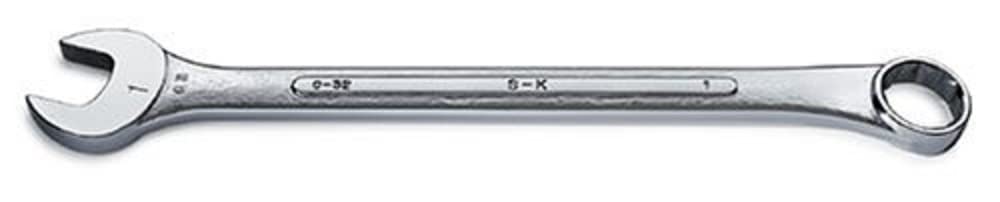 SK Professional Tools C82 12-Point Fractional Wrench - Standard, 2-9/16 in. Combination Chrome Wrench with SuperKrome Finish, Made in USA