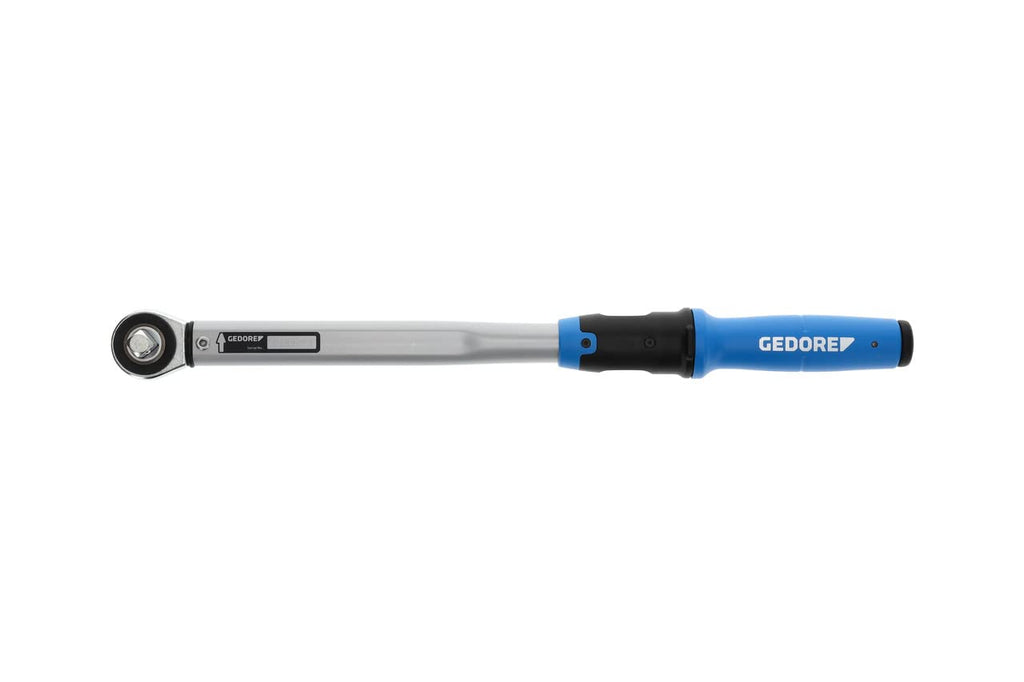 GEDORE Torque wrench with square drive, 1/2", Switchable square, Scale, 40-200 Nm, 494 mm long, TF-K200