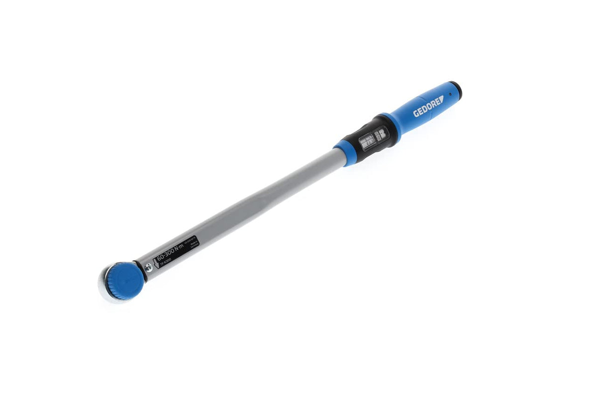 GEDORE Torque wrench with square drive, 1/2", Switchable square, Scale, 40-200 Nm, 494 mm long, TF-K200