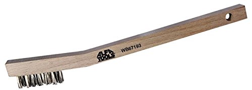 WB67193 Stainless Steel 3-rows x 7-rows Tooth Brush, Plywood Heavy Duty (100 Pack)