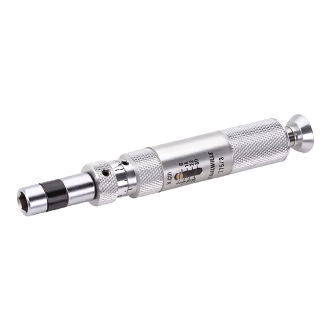 Stahlwille 51460003 Torque Screwdriver, Click-type, For Torque-controlled Bolt Tightening, w/ 1/4" Internal Hex Drive, Capable of Anticlockwise & Clockwise Tightening, Safe & Accurate, 0.2-3 in.lb