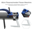 Precision Manual Tile Cutting Machine with Double Track & Infrared Positioning for Accurate Cuts in Construction, Renovation, DIY Home Improvement Projects