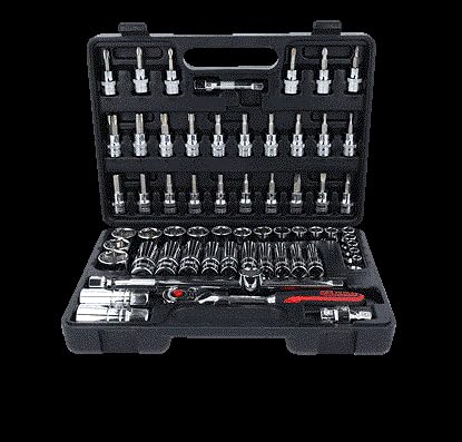 KS TOOLS 3/8" CHROMEplus Socket Set, 61 pcs
