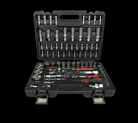 1/4"+1/2" Chromeplus Socket Set, 78 Pcs