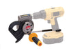 IDEAL Electrical 35-078 PowerBlade Drill-Powered Cable Cutter, Cuts 750 MCM Copper / 1000 MCM Aluminum, 1-1/2” Jaw, Fits 3/8” Drill, Heavy-Duty Electrician Wire Cutting Tool