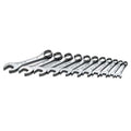 SK Tools USA 11 Piece, Short Pattern, 12 Point, SAE SuperKrome Combination Wrench Set: 3/8" - 1", 86231