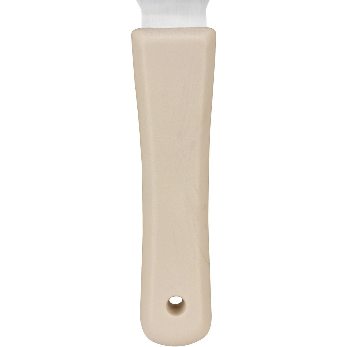 SPARTA Steel Handheld Scraper Kitchen Scraper Tool with Food-Safe Plastic Handle for Griddles, Pans, Pots, and Cutting Boards in Commercial Settings, Stainless Steel, 3 Inches, Black, (Pack of 12)