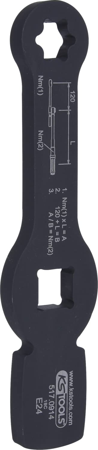 'KS Tools Plastic 517.0914 3/4 Impact Torx Keys With 2 Faces, E24