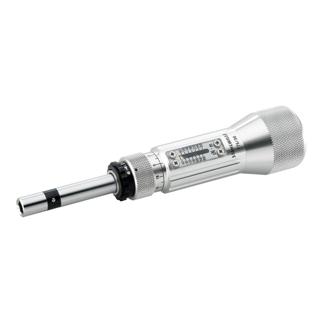 Stahlwille 51460003 Torque Screwdriver, Click-type, For Torque-controlled Bolt Tightening, w/ 1/4" Internal Hex Drive, Capable of Anticlockwise & Clockwise Tightening, Safe & Accurate, 0.2-3 in.lb