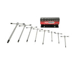 KS TOOLS 158.5111 T-Handle 6-Sided Key Rack – 8 Pieces – Practical and Easy to Use Repair Kit – Screw-On Tools for DIY and Professional