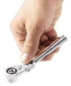 USAG U06100001-610 1/4" EFK - Assortment with short hexagonal sockets and reversible ratchet in bimaterial box (11 pcs.)