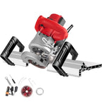 43° Electric Tile Bevel Cutter, 1800W Electric Tile Chamfering Machine, w/Water Pump,Double Handle Design, Speed 13000RPM, for Home Improvement