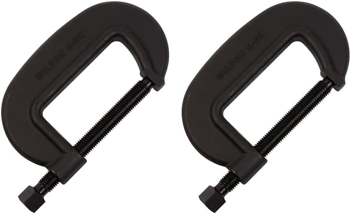 Wilton Brute Force C-Clamp, 5-3/8" Opening, 3-1/8" Throat, 23800 Lbs. Clamping Force (Model 5 F.C.) (Pack of 2)