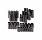 SK Tools USA 3/8" Drive, 40 Piece, 6 Point, SAE & Metric, Standard & Deep Metric Impact Socket Set: 5/16" - 3/4" & 8MM - 19MM | 4090