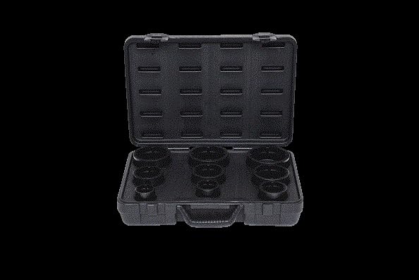 KS TOOLS Socket set for KM groove nuts, studs internal, 9 pcs