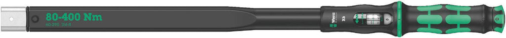 WERA 05075656001 Click-Torque X 6 Torque Wrench for Insert Tools, 80-400 Nm, 14x18 x 80-400 Nm