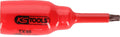 KS Tools 117.2435 1/2" bit socket with protective insulation for Torx screws, T25, short