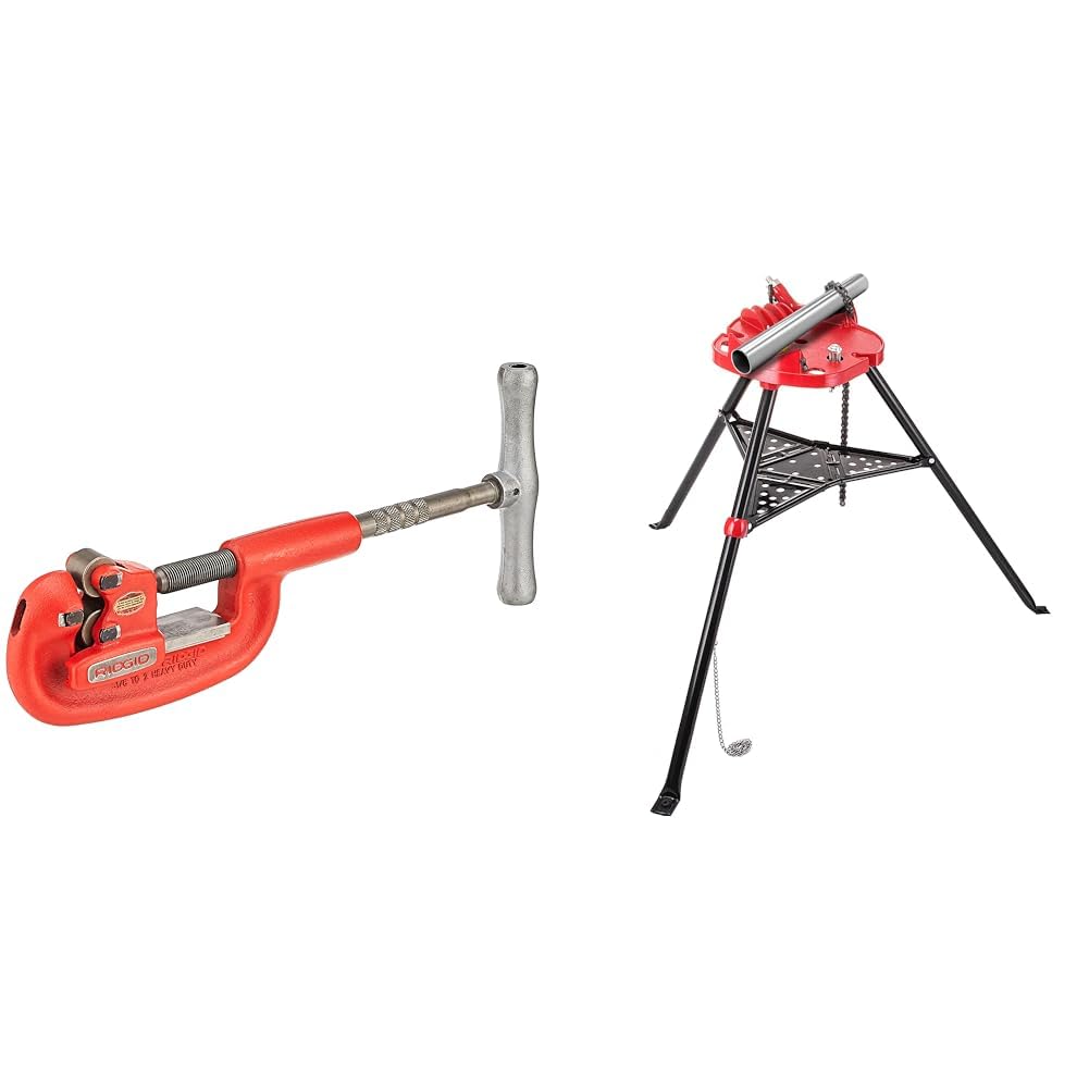RIDGID 32820 Model 2-A Heavy-Duty Steel Pipe Cutter with Extra-Long Shank, 1/8" to 2" & Itzy Ritzy Silicone Pacifiers for Newborn - Sweetie Soother Pacifiers Feature Collapsible Handle & Two Air