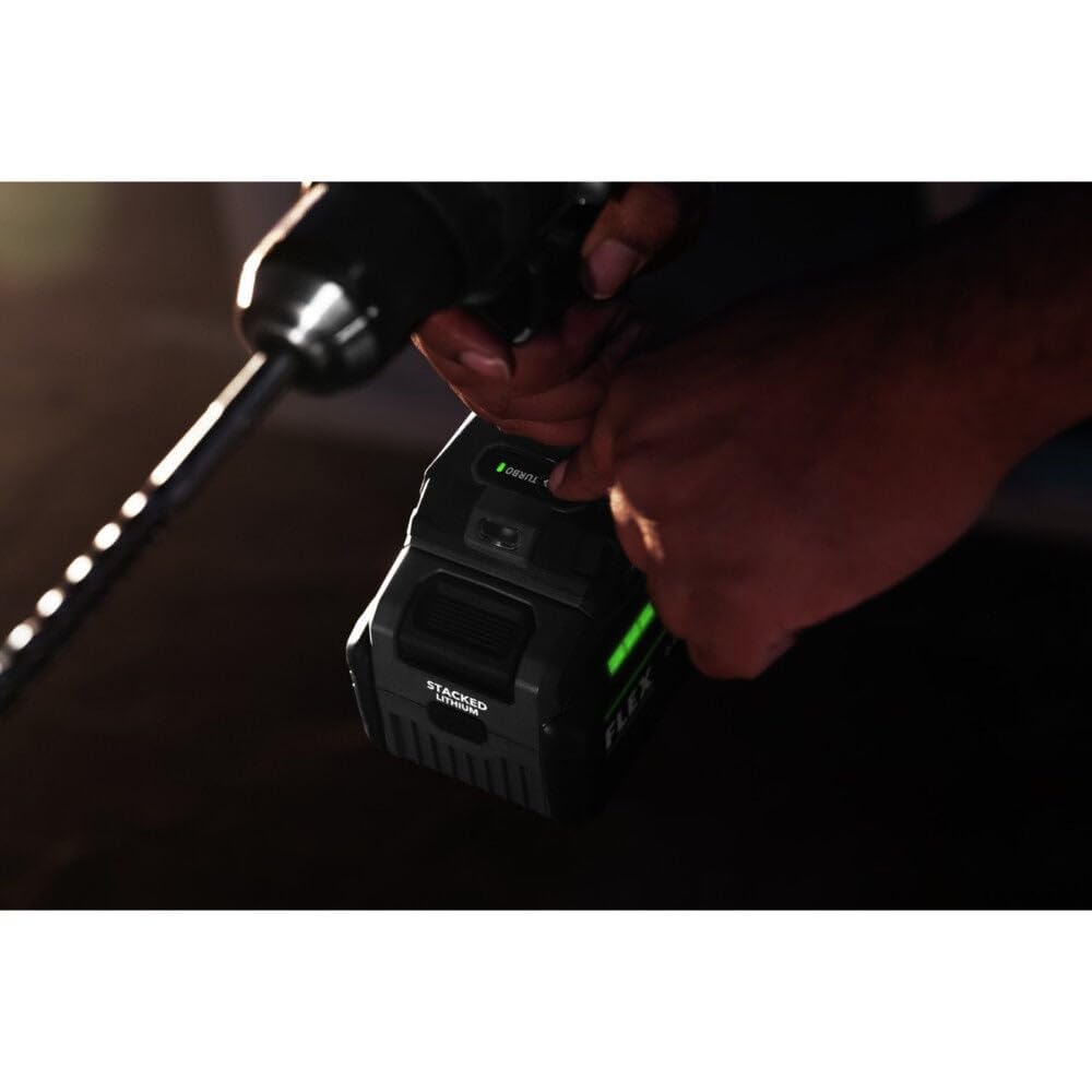 2 Tool Combo Kit,Hammer Drill w/Turbo & Eject Impact Drvr