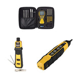 Klein Tools VDV501-851 Cable Tester Kit with Scout Pro 3 & Klein Tools VDV500-820 Cable Tracer with Probe Tone Pro Kit & Klein Tools VDV226-110 Ratcheting Modular Data Cable Crimper