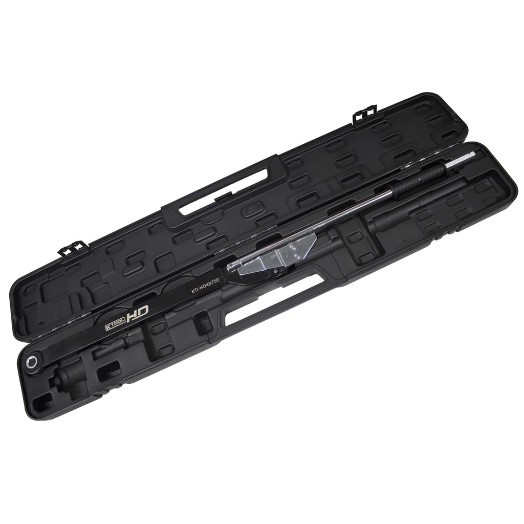 K Tool International HD4B750 Break Back Torque Wrench, 1 Inch Drive, 200 to 750 ft lb Range, Plus Minus 4 Percent Accuracy, Heavy Duty Calibration Design