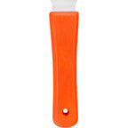 SPARTA Steel Handheld Scraper Kitchen Scraper Tool with Food-Safe Plastic Handle for Griddles, Pans, Pots, and Cutting Boards in Commercial Settings, Stainless Steel, 3 Inches, Black, (Pack of 12)