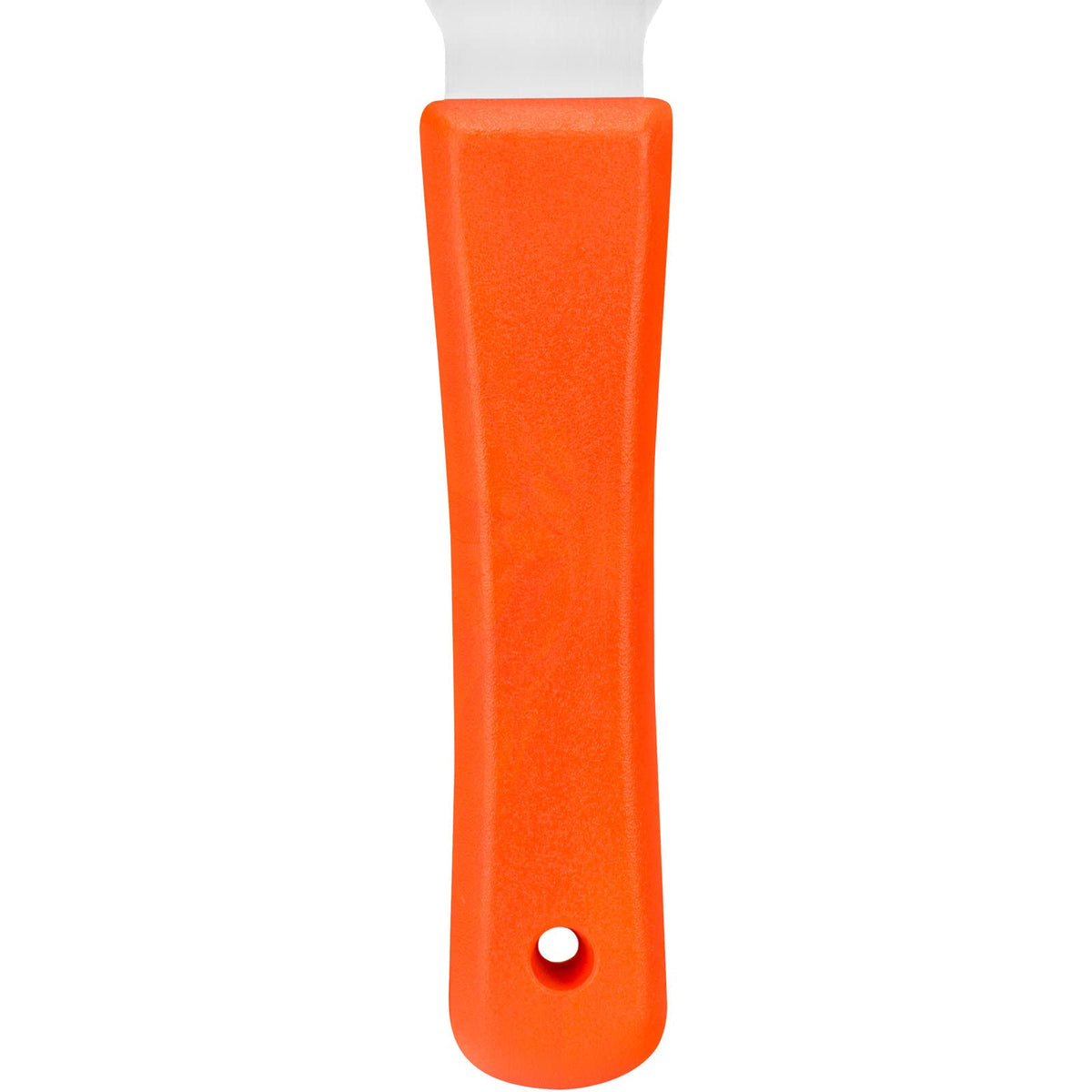 SPARTA Steel Handheld Scraper Kitchen Scraper Tool with Food-Safe Plastic Handle for Griddles, Pans, Pots, and Cutting Boards in Commercial Settings, Stainless Steel, 3 Inches, Black, (Pack of 12)
