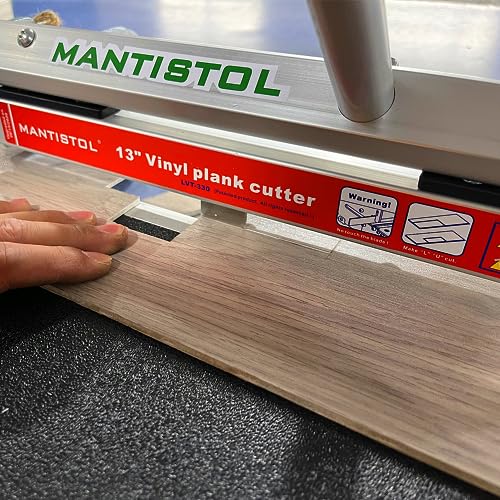 13" Rigid Core Vinyl floor Cutter family bucket, included a Replacement Blade; 3 pcs slotting blades (0.5inch, 1inch, 1.3inch) and 10 inch Contour Gauge.