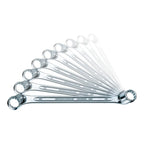 Stahwhile 96410407 Double Ended Ring Wrenches (Spanners) with Offset Heads, Made of Chrome Alloy Steel & Chrome Plated, Has Anti-Slip Drive, Suitable in Confined Spaces, Set of 10 (Metric) Wrenches