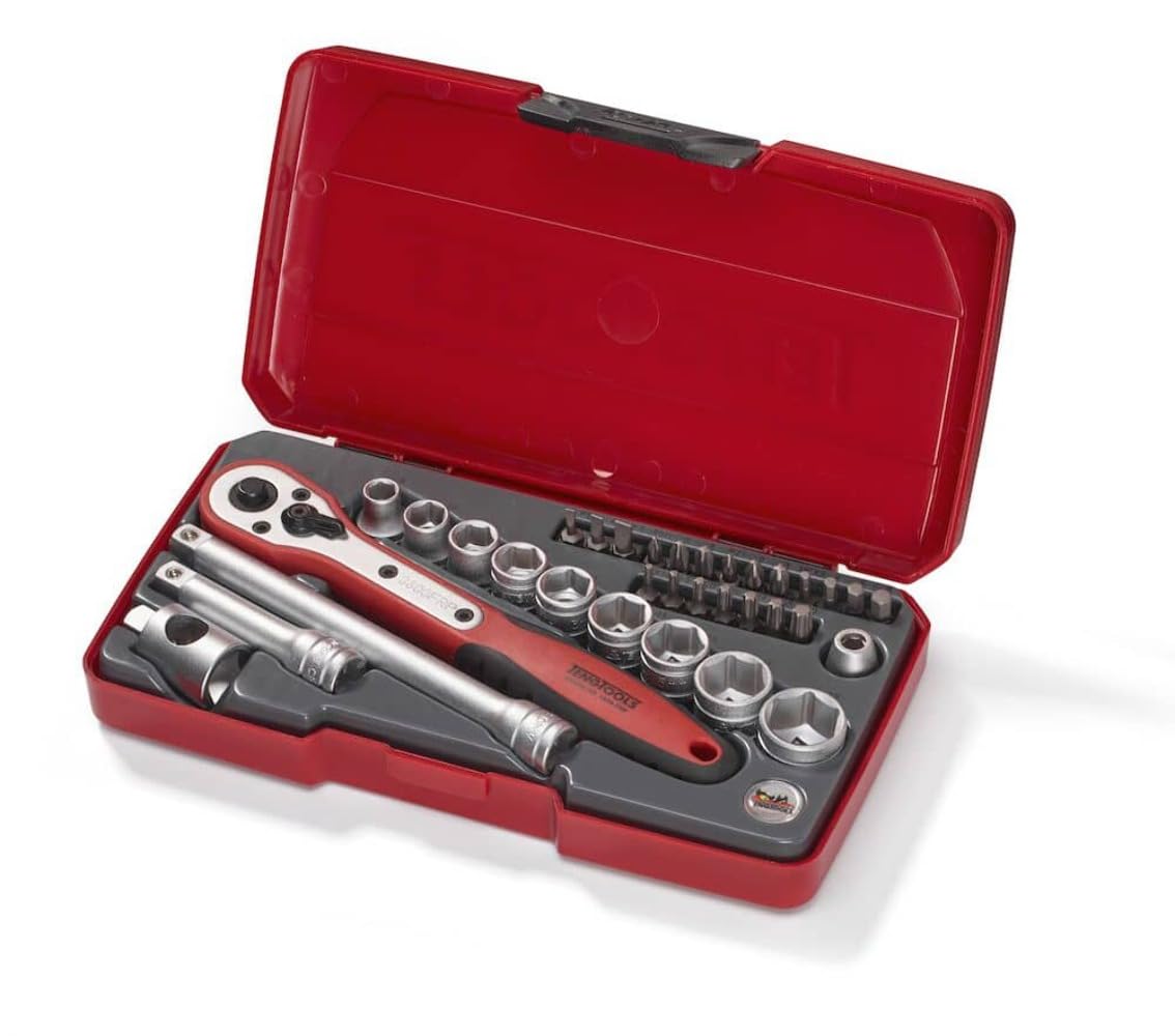 Teng Tools 48 Piece Mecca Pro 3/8 Socket Set Metric and SAE - T3848