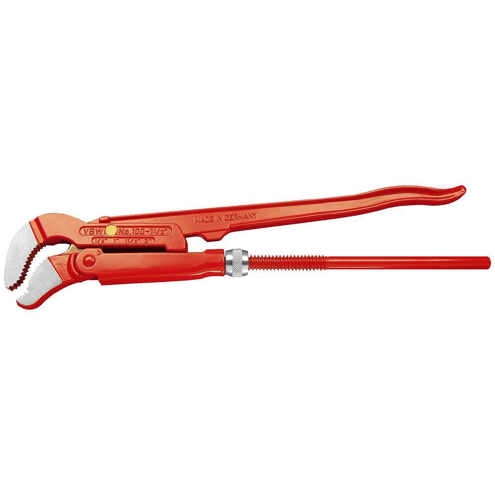 VBW 100020 S-Shaped Pipe Wrench, Red