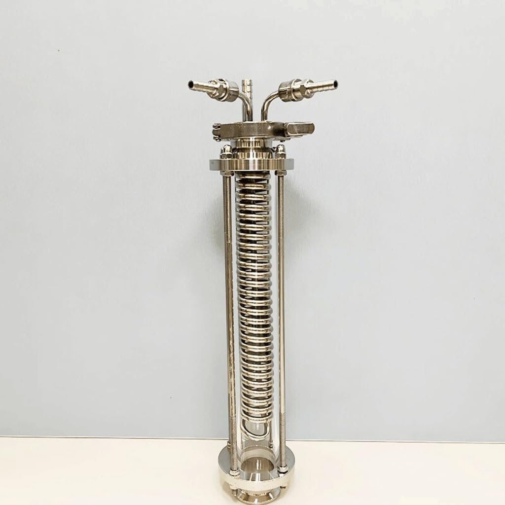 1.5" OD50.5mm Tri-clamp Cooling Coil with 1.5" Pipe Fittings Height 360mm, for Home Improvement Tri Clamp Hose connectors