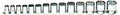 Wright Tool 1/2" Dr., 14 Pc. 12 Pt. Std. Socket Set, 7/16" - 1-1/4"
