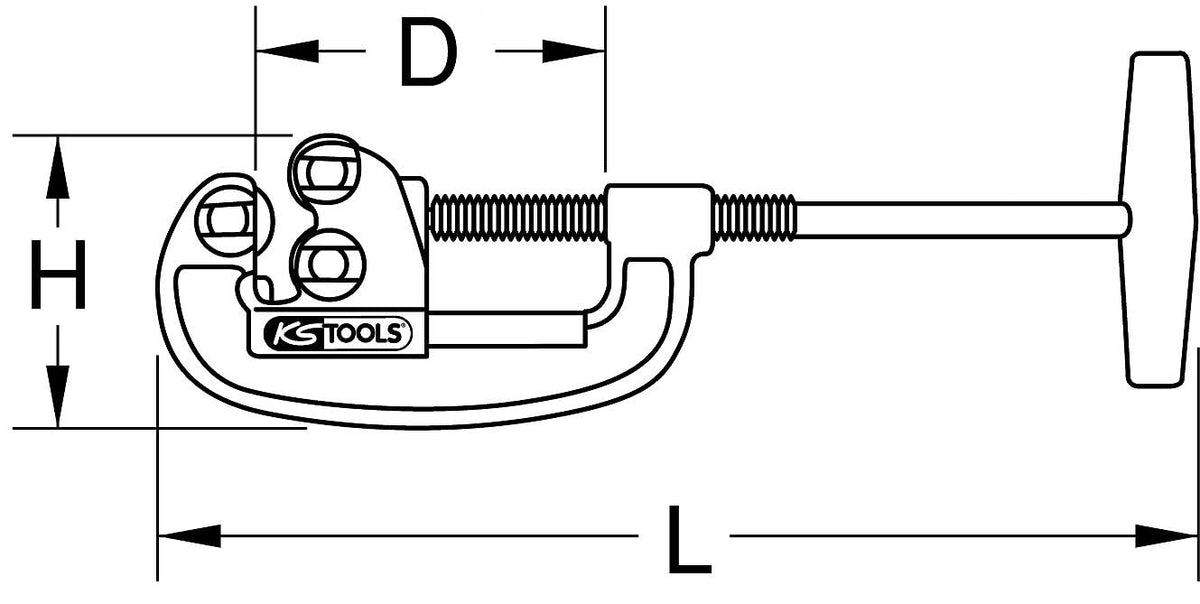 STAINLESS STEEL Steel pipe cutter, 1/8"-2"