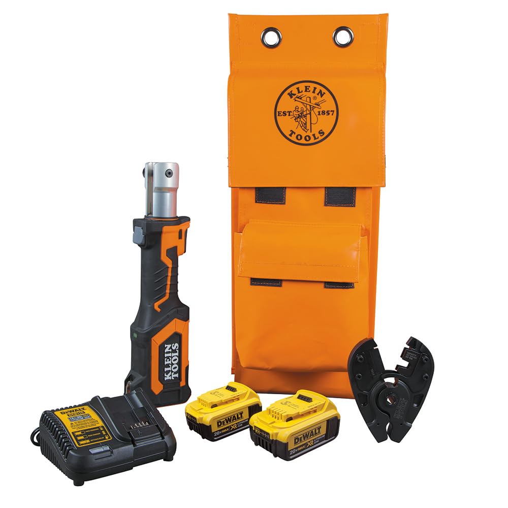 Klein Tools BAT207T54H 7-Ton Battery-Operated Bolt Cutter, 4 Ah Batteries