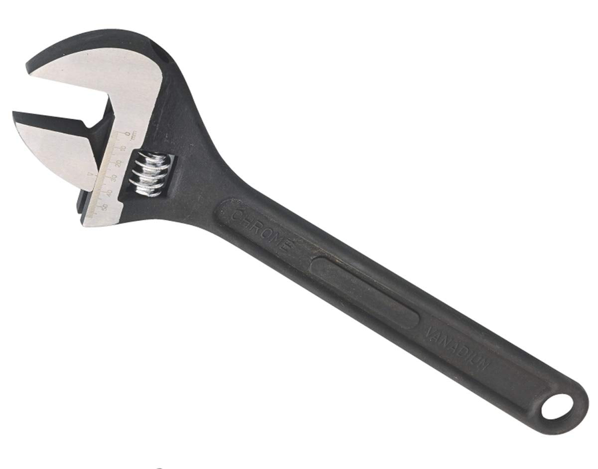 GENIUS TOOLS Adjustable Wrench 58mm Jaw Capacity 41.9 Inch Length Heavy-Duty Steel Construction - 780576