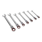 Sealey AK63943 7pc Flexi-Head Ratchet Combination Spanner Set
