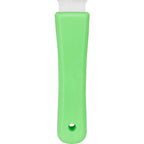 SPARTA Steel Handheld Scraper Kitchen Scraper Tool with Food-Safe Plastic Handle for Griddles, Pans, Pots, and Cutting Boards in Commercial Settings, Stainless Steel, 3 Inches, Black, (Pack of 12)