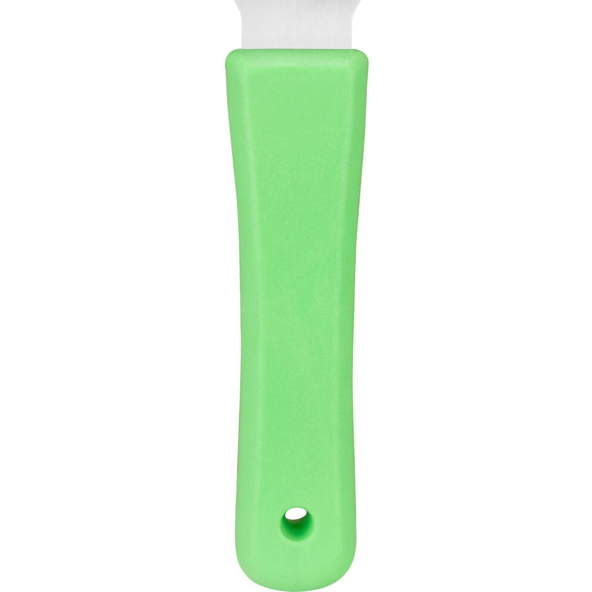 SPARTA Steel Handheld Scraper Kitchen Scraper Tool with Food-Safe Plastic Handle for Griddles, Pans, Pots, and Cutting Boards in Commercial Settings, Stainless Steel, 3 Inches, Black, (Pack of 12)
