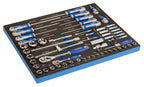 irimo Foam 1/2" and 1/4" Cups and Accessories, PH, Flat and Pozidriv Screwdrivers - 60 Pieces