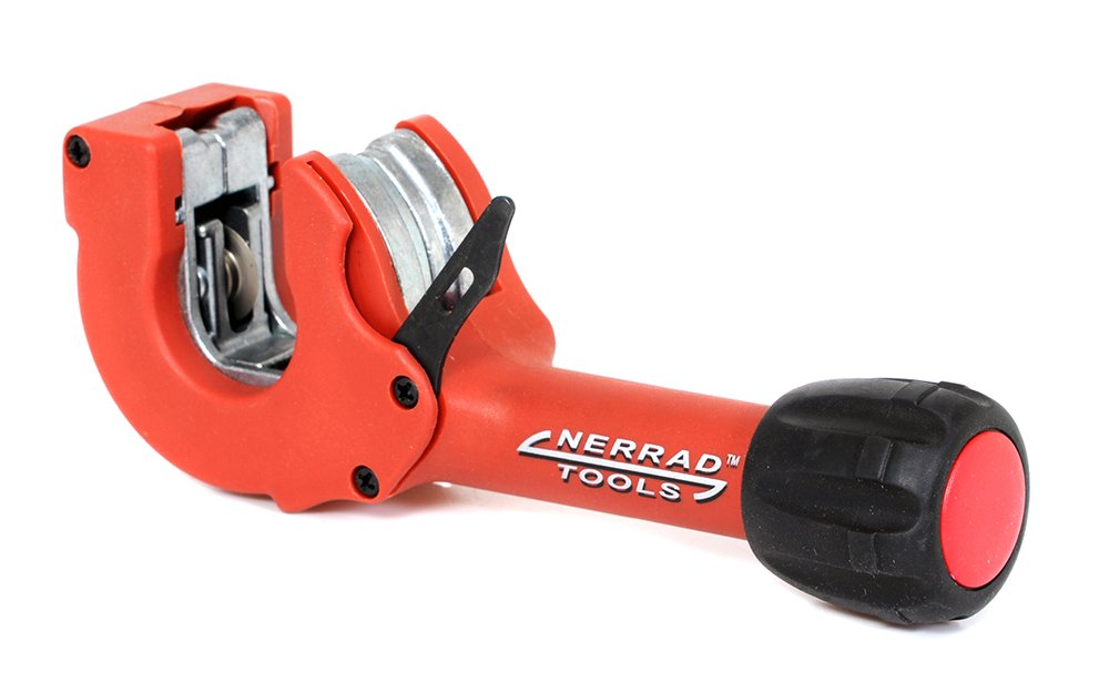 Nerrad Tools NT4067 Adjustable Ratchet Action Copper/INOX Tube Cutter, Red/Black, 35-67 mm