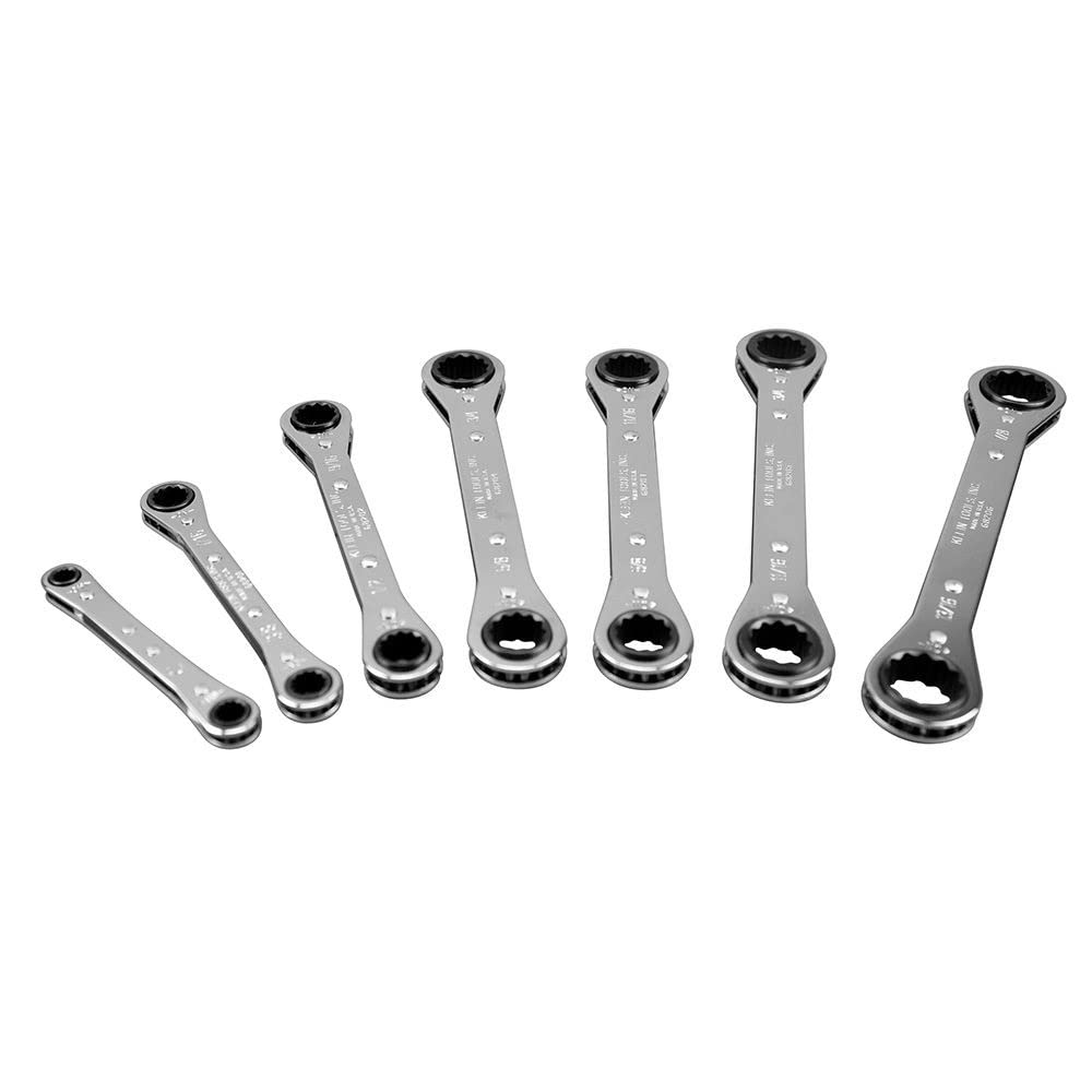 Klein 68222 Ratcheting Box Wrench Set, 7-Piece