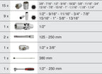 KS Tools 922.0630 – 1/2 Inch Socket and Accessory Set – ULTIMATE® Range – Satin Chrome Finish – 30 Pieces