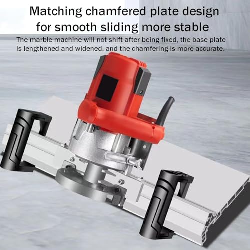 43° Electric Tile Bevel Cutter, 1800W Electric Tile Chamfering Machine, w/Water Pump,Double Handle Design, Speed 13000RPM, for Home Improvement