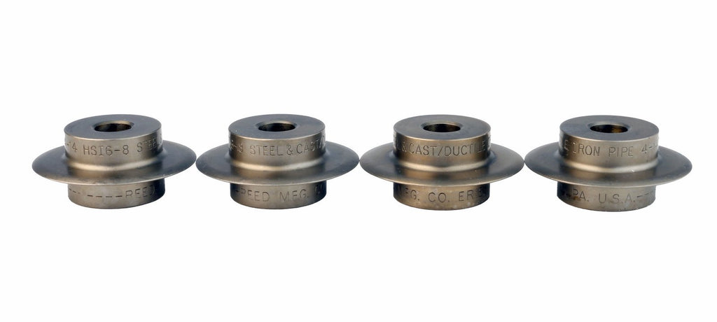Steel Dragon Tools H4 Hinged 4-Wheel 2in.-4in. Pipe Cutter with Set of 4 Reed 03505 Cutter Wheels for Steel and Ductile Iron Pipe